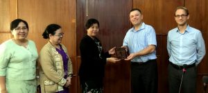 MPPGA Co-Director Yves Tiberghien & Kai Ostwald, Yangon University, August 2015