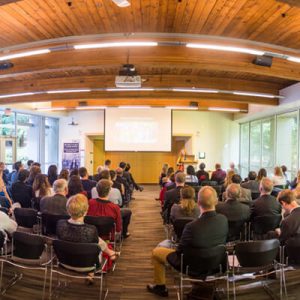 Audience at the Liu Institute
