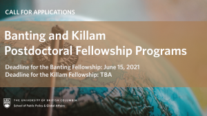 Banting and Killam Postdoctoral Fellowship Programs