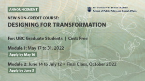 Designing For Transformation Course Apply