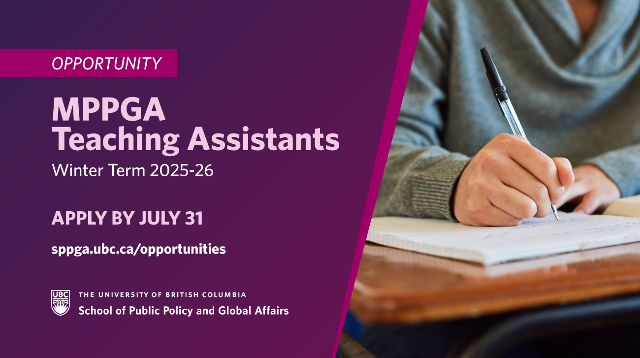 MPPGA Teaching Assistant Opportunity